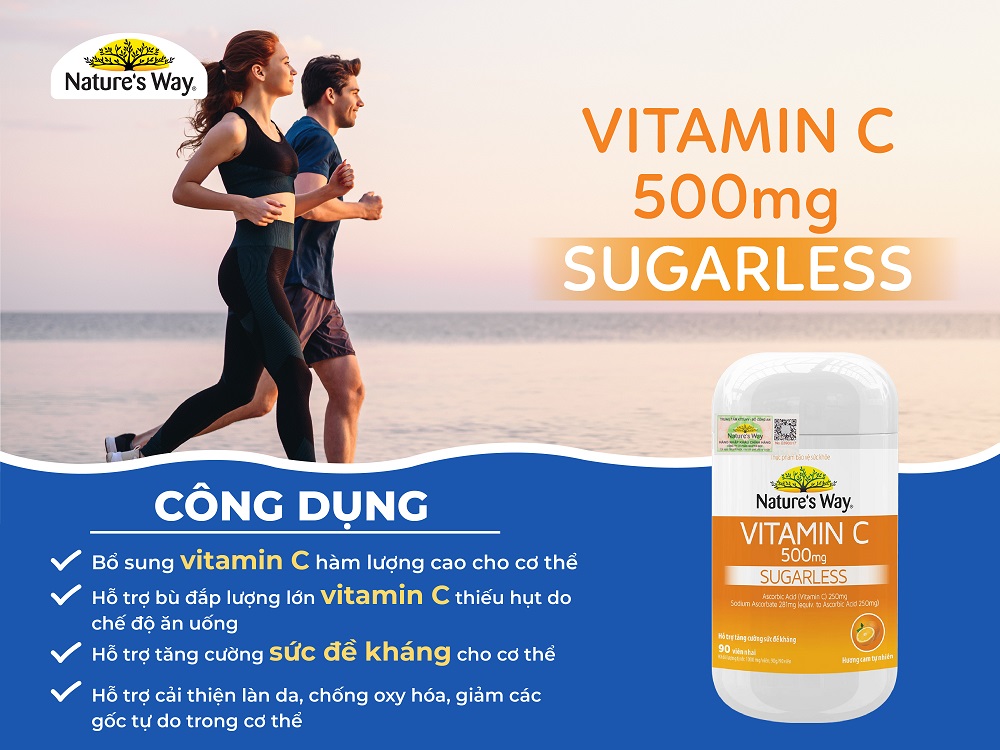 Nature’s Way Vitamin C 500mg – Bổ sung vitamin C hàm lượng cao giúp tăng đề kháng