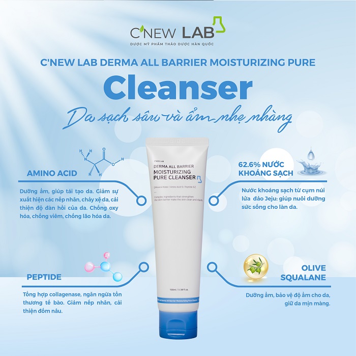 C'New Lab Derma All Barrier Moisturizing Pure Cleanser