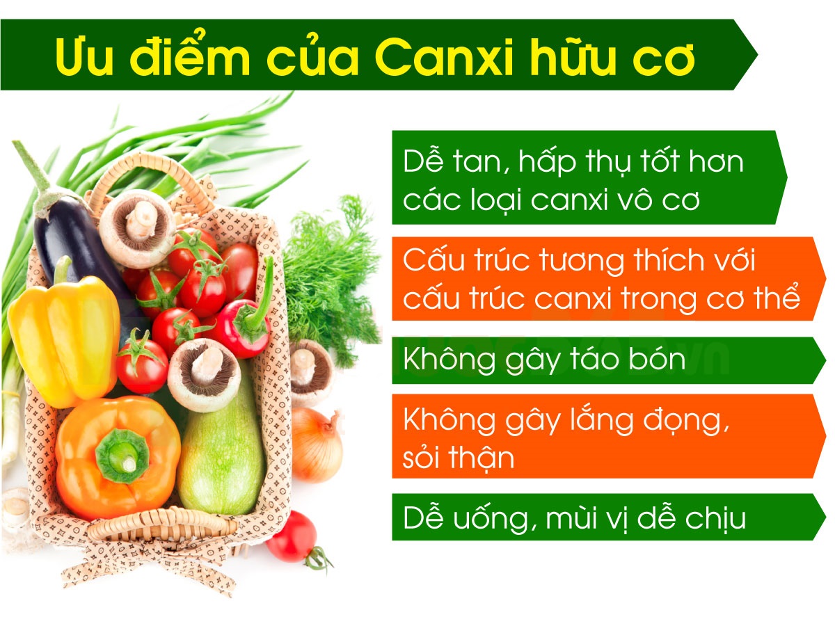 Ưu điểm của Green Canxi