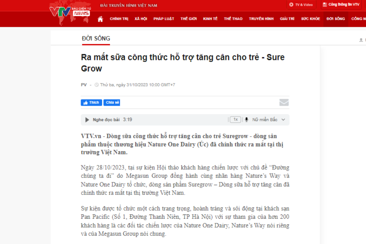 VTV đưa tin