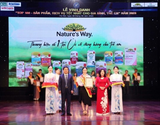 Nature's Way - Thương hiệu 3 lần lọt Top 100 sản phẩm tốt nhất cho gia đình và trẻ em Việt Nam