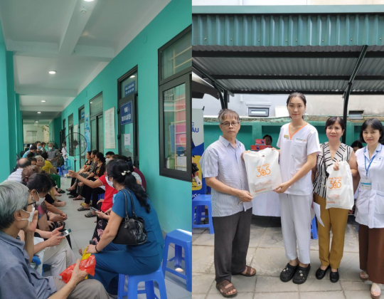 Nhà thuốc 365 gửi tặng món quà sức khỏe đến người dân tại Trạm y tế Trung Hòa, Cầu Giấy, Hà Nội