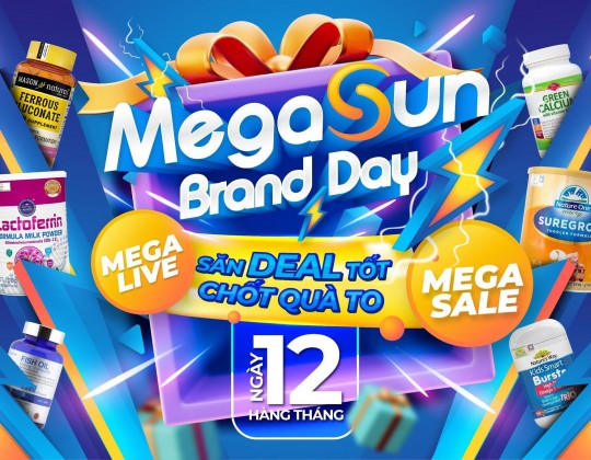 MegaSun Brand Day 12/7: Săn Deal tốt - Chốt quà to!