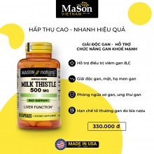 Mason Natural Milk Thistle – Hỗ trợ sức khỏe gan