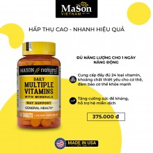 Mason Natural Daily Multiple Vitamins With Minerals - Hỗ Trợ Sức Khỏe Tổng Quát