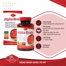 Olympian Labs Alpha Brain - Viên uống bổ não, hỗ trợ tuần hoàn não