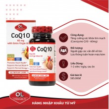 Olympian Labs CoQ10 60Mg - Hỗ trợ sức khỏe tim mạch