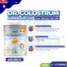 Dr.Colostrum số 2 - Sữa non tăng cân cho trẻ từ 6-12 tháng tuổi (800g)