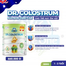 Dr.Colostrum số 3 - Sữa non tăng cân cho trẻ hay ốm vặt từ 1-3 tuổi (800g)
