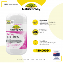 Nature’s Way Beauty Collagen Booster – Bổ sung collagen chống oxy hóa, ngăn ngừa nếp nhăn (Hộp 60 viên)