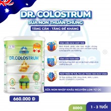 Dr.Colostrum số 3 - Sữa non thuần chủng - Tăng cân, tăng đề kháng cho trẻ từ 1-3 tuổi (800g)