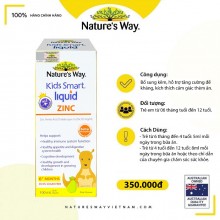 Nature’s Way Kids Smart Liquid ZinC – Bổ sung kẽm nước cho bé (Chai 100ml)