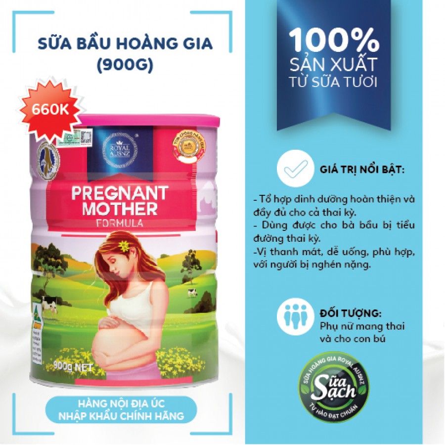 Sữa Hoàng Gia Úc Royal Ausnz Pregnant Mother Formula - Sữa dinh dưỡng cho bà bầu