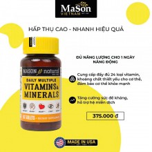 Mason Natural Daily Multiple Vitamins With Minerals - Hỗ Trợ Sức Khỏe Tổng Quát