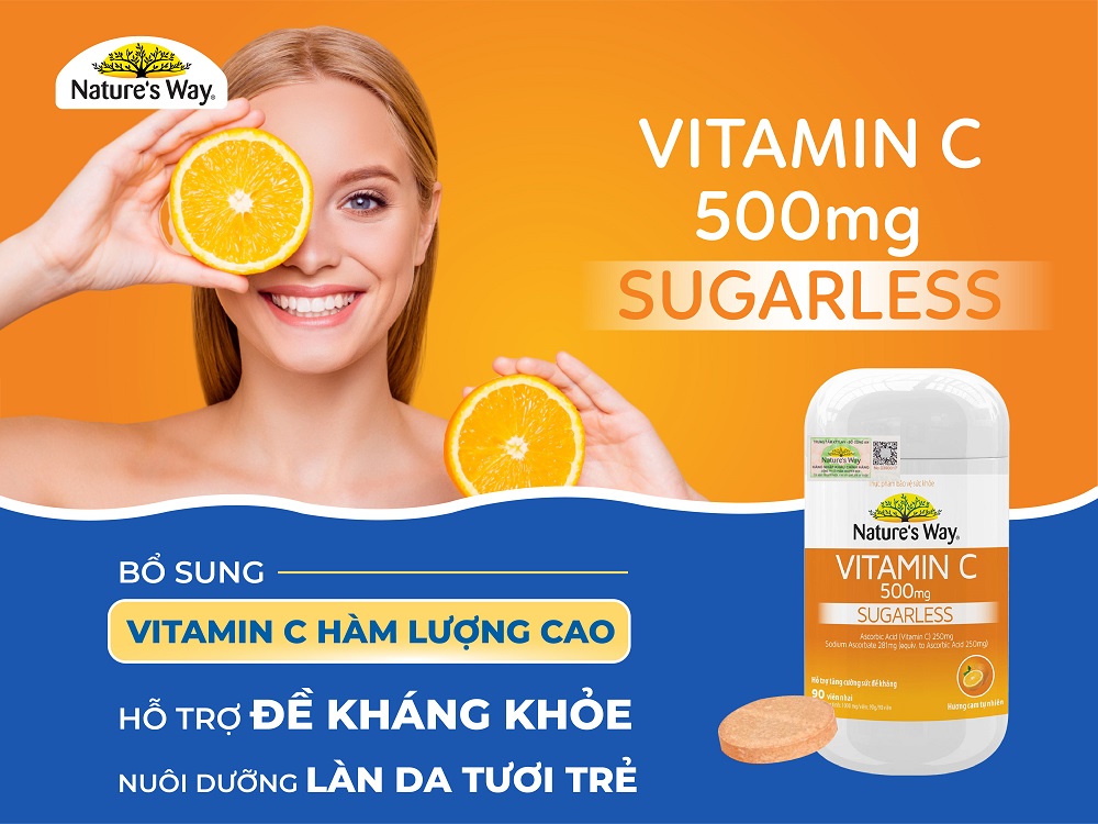 Natures Way Vitamin C 500mg Sugarless