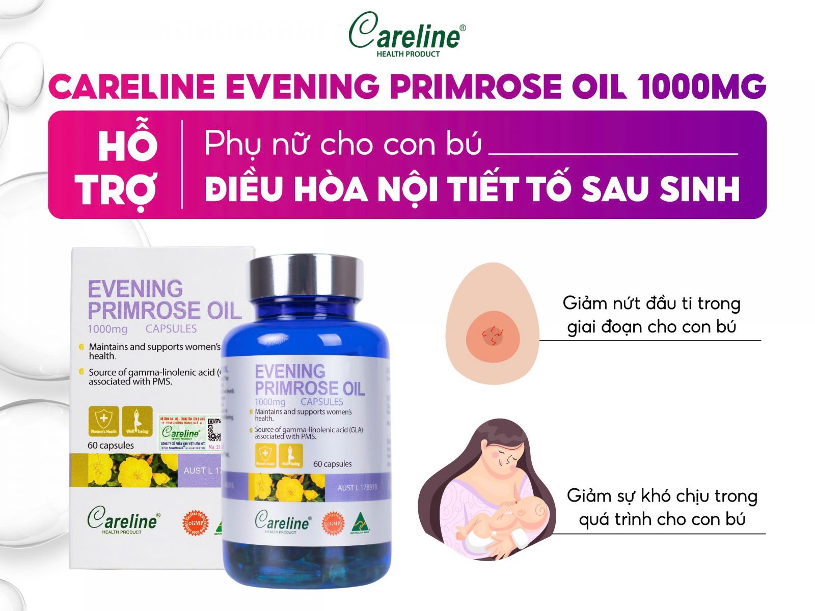 Careline Evening Primrose Oil 1000mg