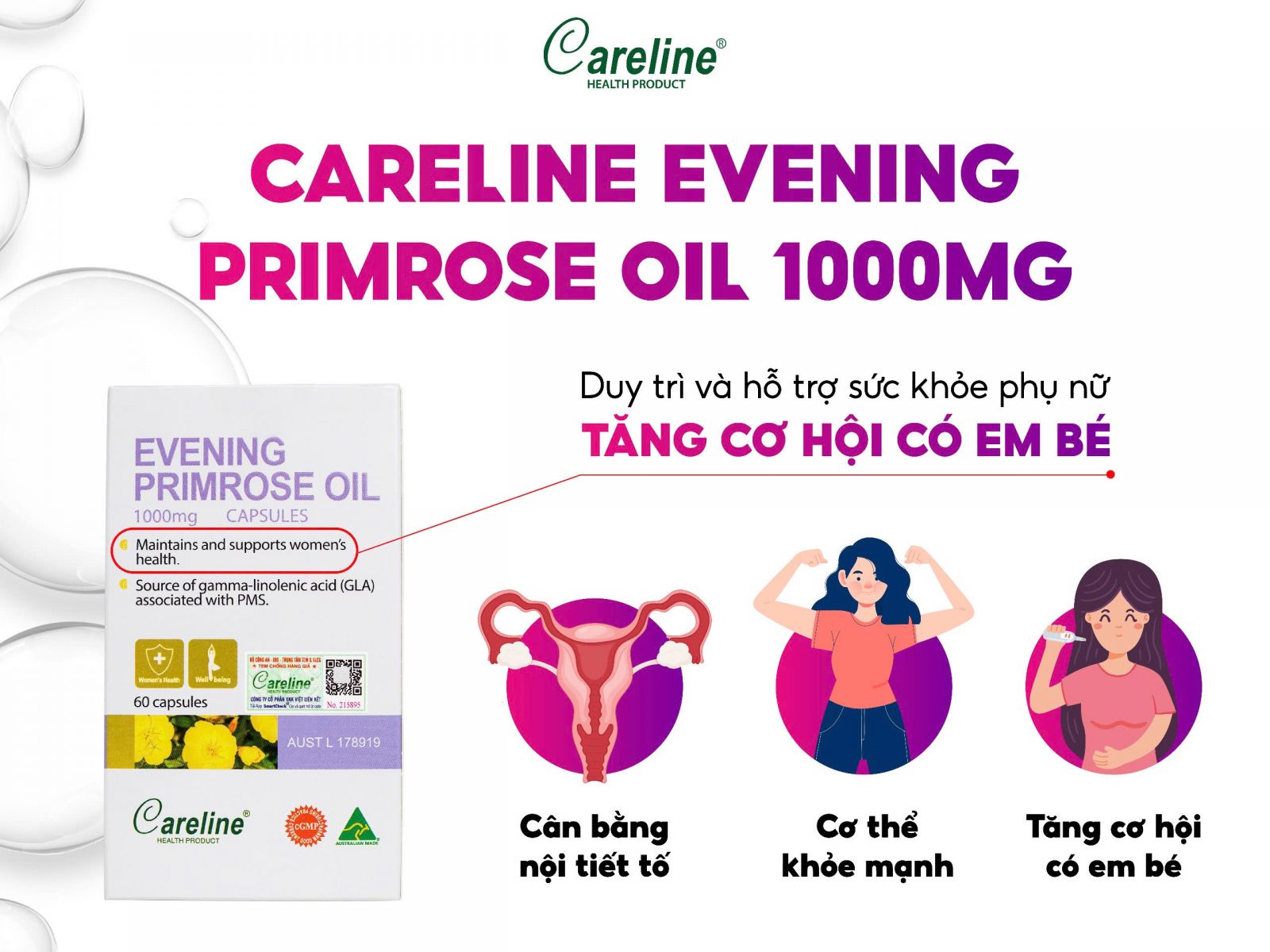 Careline Evening Primrose Oil 1000mg