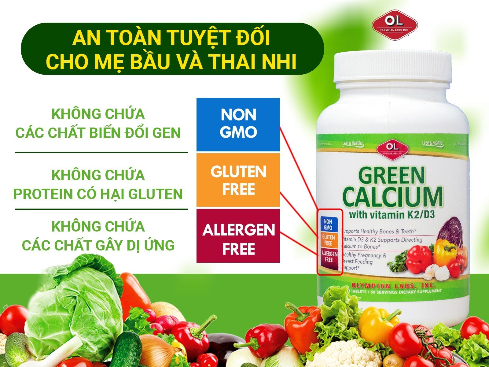 Green Calcium - Bổ sung canxi hữu cơ cho bà bầu