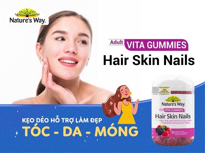 Nature’s Way Adult Vita Gummies Hair Skin Nails