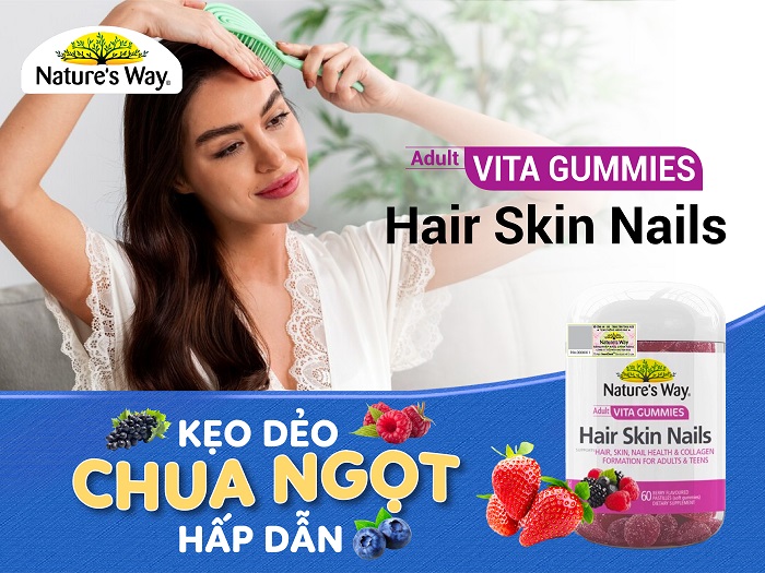 Nature’s Way Adult Vita Gummies Hair Skin Nails