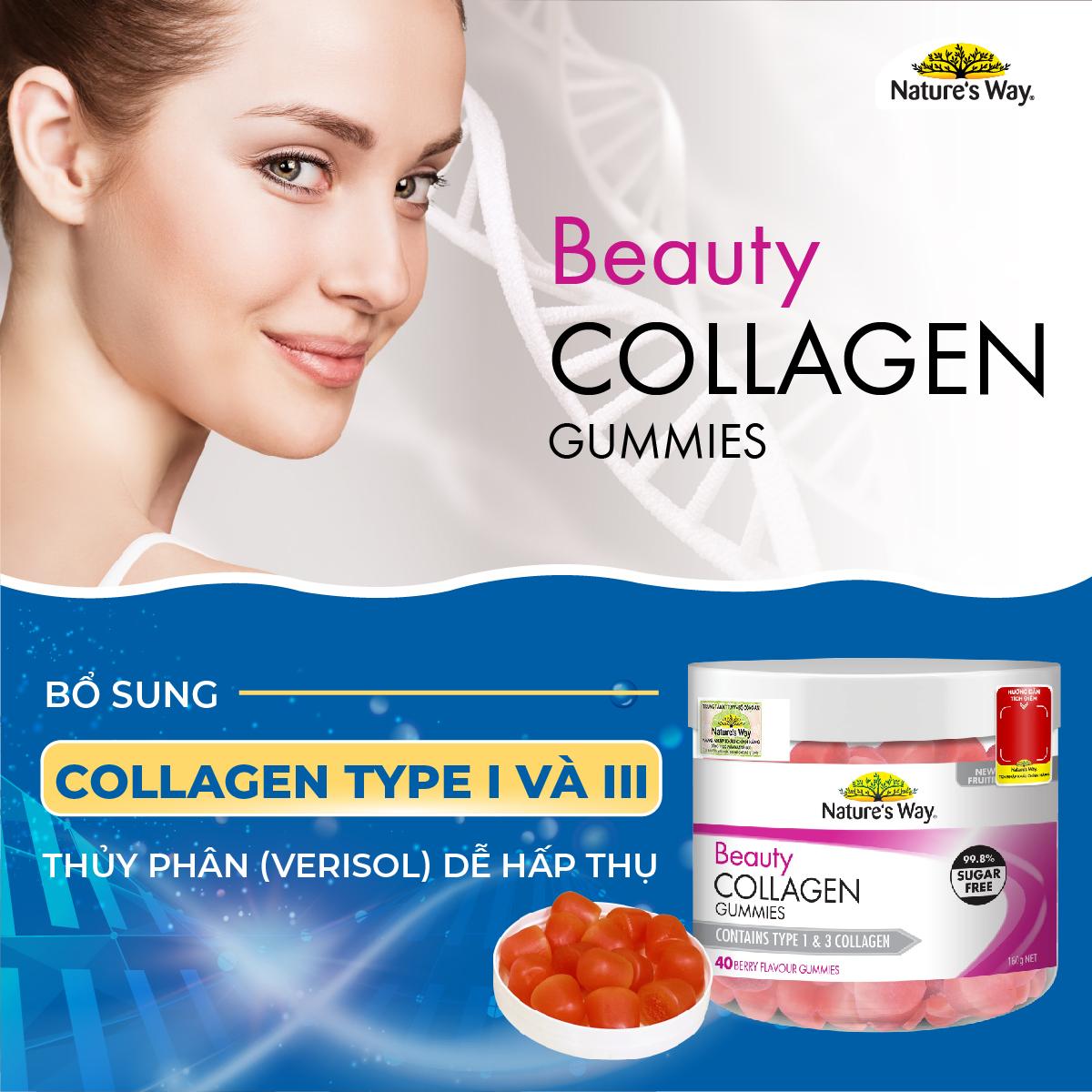 Nature’s Way Beauty Collagen Gummies – Viên nhai bổ sung collagen (Hộp ...