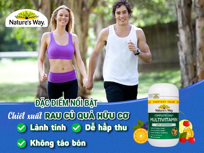 Nature’s Way Complete Daily Multivitamin - Bổ sung Vitamin và khoáng chất ( Hộp 100 viên)