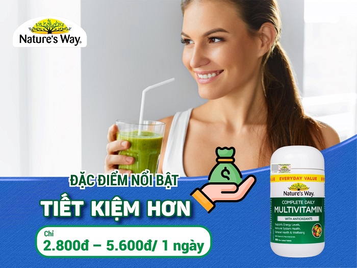 Nature’s Way Complete Daily Multivitamin - Bổ sung Vitamin và khoáng chất ( Hộp 100 viên)