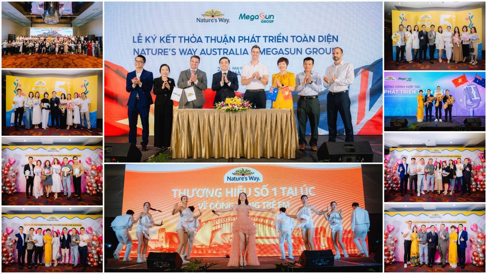 Lễ ký kết hợp tác phát triển toàn diện của Nature's Way Úc và Megasun Group