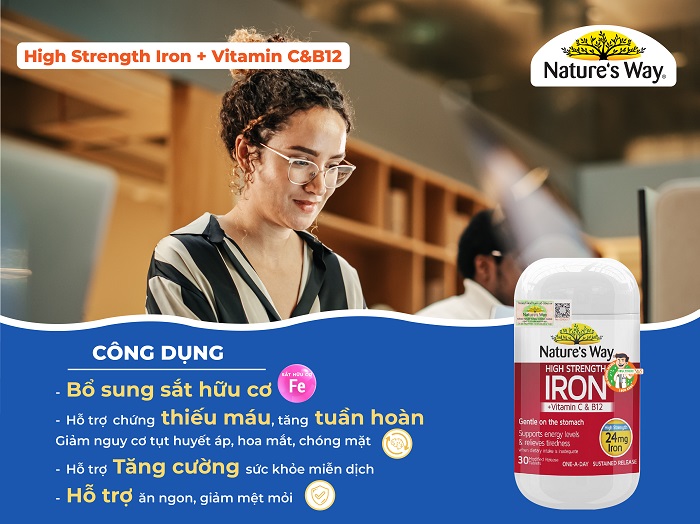 Nature’s Way High Strength Iron + Vitamin C&B12