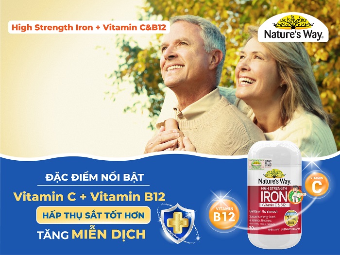 Nature’s Way High Strength Iron + Vitamin C&B12