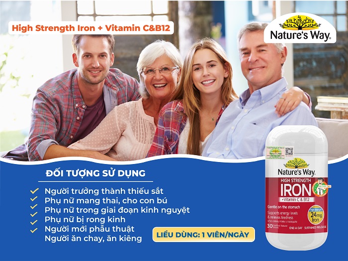 Nature’s Way High Strength Iron + Vitamin C&B12