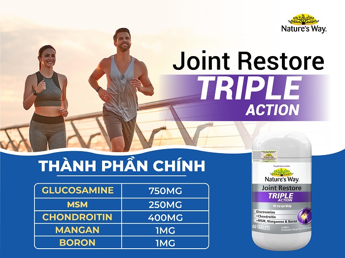 Nature's Way Joint Restore Triple Action - Viên uống hỗ trợ sụn khớp