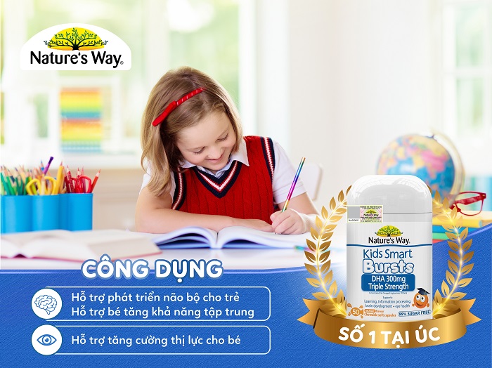 Nature’S Way Kids Smart Dha 300Mg - Bổ Sung Dha Cho Bé Thông Minh