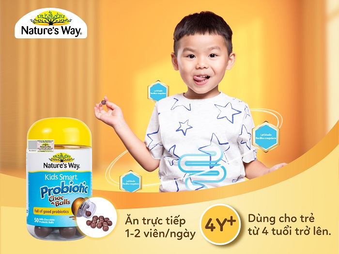 Nature'S Way Kids Smart Probiotic Choc Balls - Kẹo Lợi Khuẩn Vị Socola