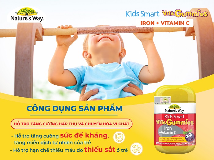 Nature’s Way Kids Smart Vita Gummies Iron + Vitamin C