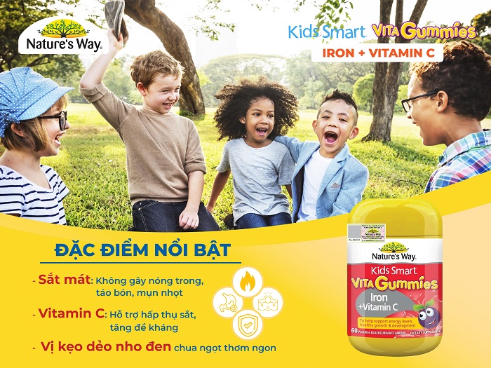 Nature’s Way Kids Smart Vita Gummies Iron + Vitamin C