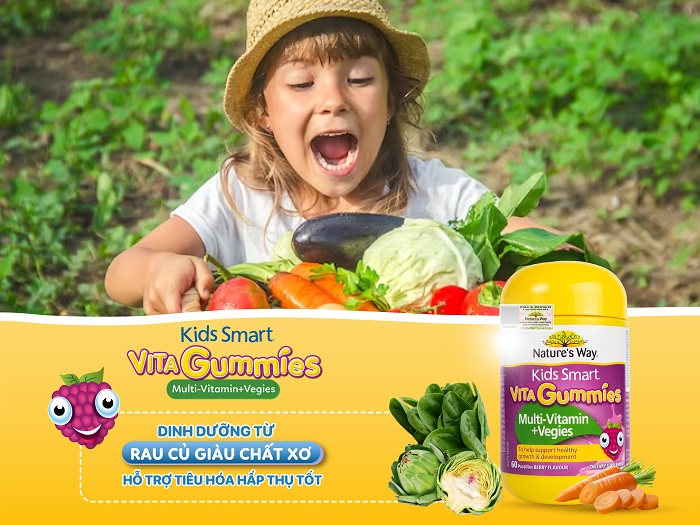 Nature's Way Kids Smart Vita Gummies Multi-vitamin Vegies