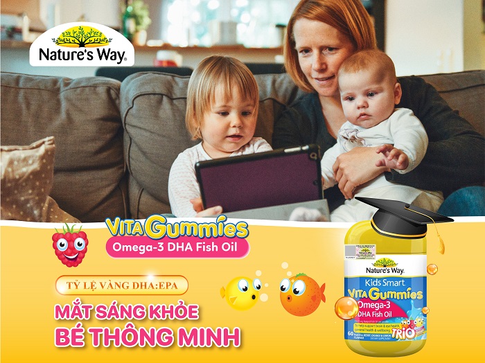 Nature's Way Vita Gummies Omega-3 DHA Fish Oil Trio