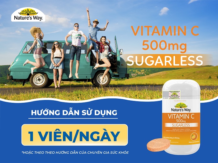 Nature’s Way Vitamin C 500mg - Viên nhai bổ sung vitamin C tăng đề kháng 