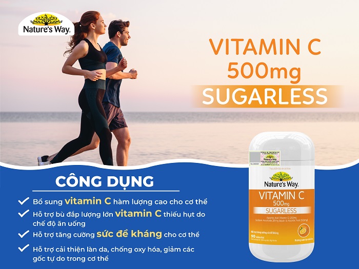 Nature’s Way Vitamin C 500mg - Viên nhai bổ sung vitamin C tăng đề kháng 