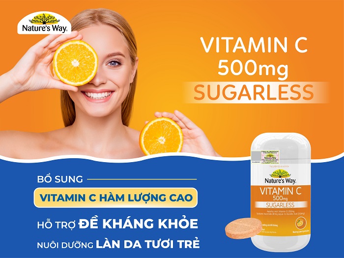 Nature’s Way Vitamin C 500mg - Viên nhai bổ sung vitamin C tăng đề kháng 