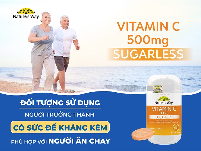 Nature’s Way Vitamin C 500mg - Viên nhai bổ sung vitamin C tăng đề kháng 