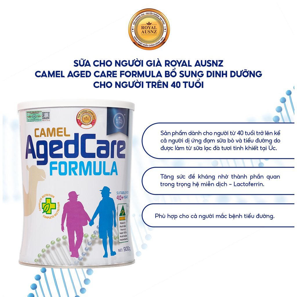 Sữa lạc đà Hoàng Gia Úc Royal Ausnz Camel Agedcare Formula