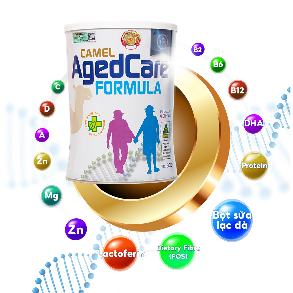 Sữa Dê Hoàng Gia Úc Royal Ausnz Goat Agedcare Formula – Dành cho người trên 40 tuổi